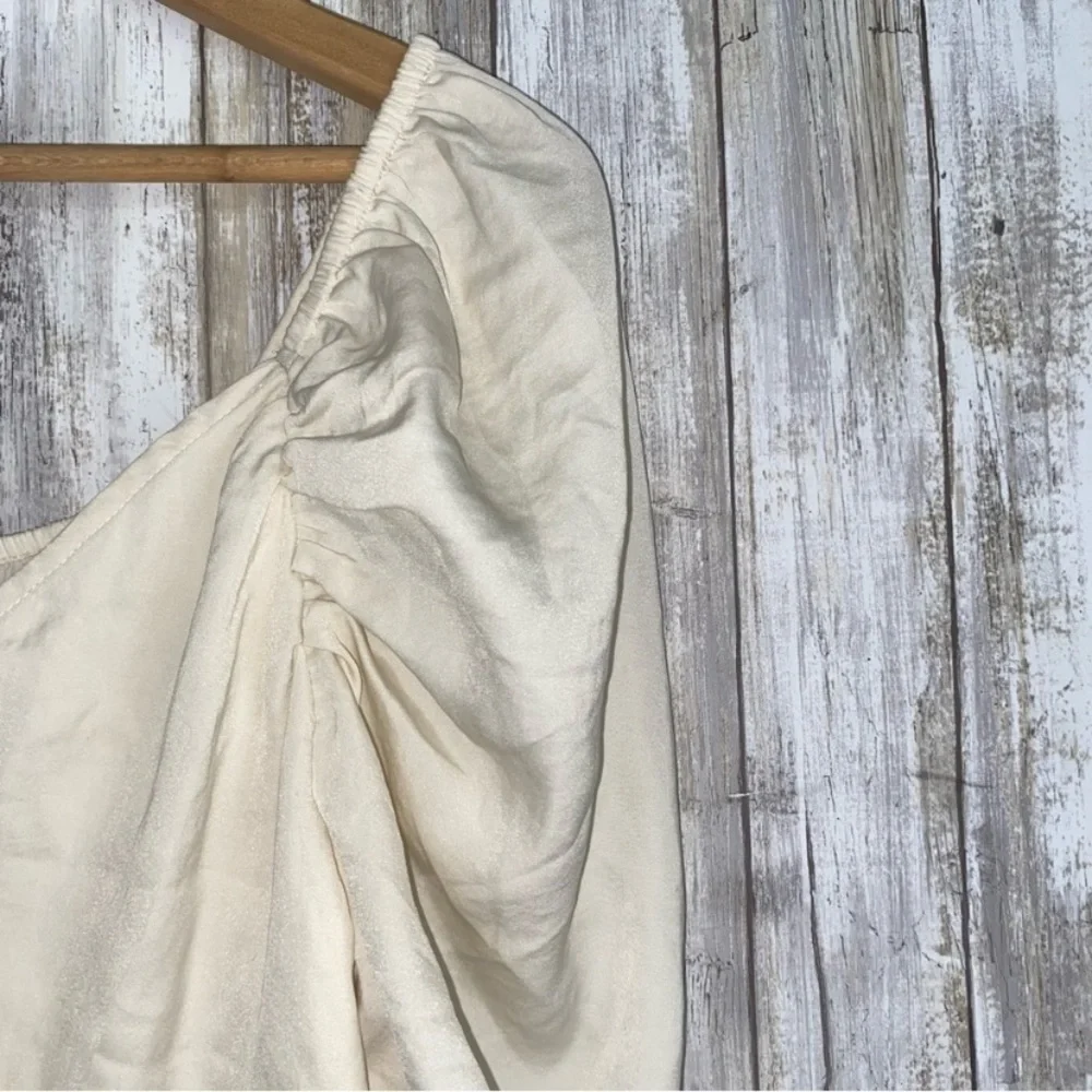 NWT American Eagle Cream Puff Sleeve Blouse - Picture 8 of 10